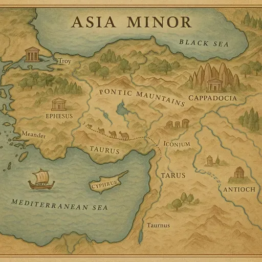 Geografía de Asia Menor, su influencia en el desarrollo histórico y cultural