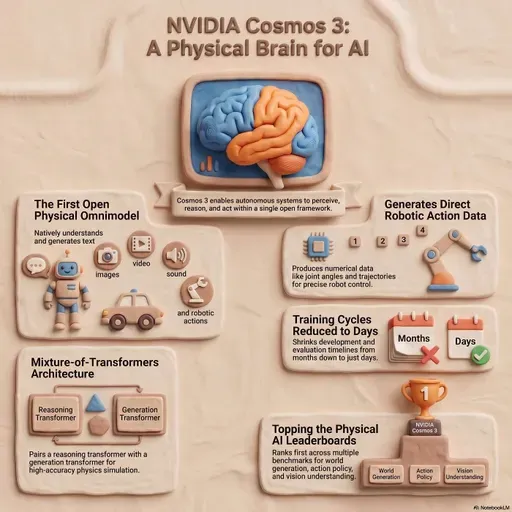 NVIDIA Cosmos 3: Foundations for Physical AI Reasoning and Action