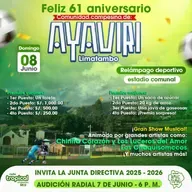 📻🐴🎉Audición radial por el 61 aniversario de la comunidad Campesina de Ayaviri - Limatambo, por parte de la comunidad de Ayaviri