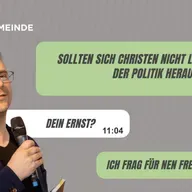 Christen und Politik | Ich frag für einen Freund | Alexander Spörlein