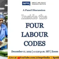 Inside the Four Labour Codes #PanelDiscussion #EmploymentDebate IMPRI #WebPolicyTalk
