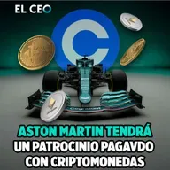 Aston Martin tendrá un patrocinio pagado con criptomonedas