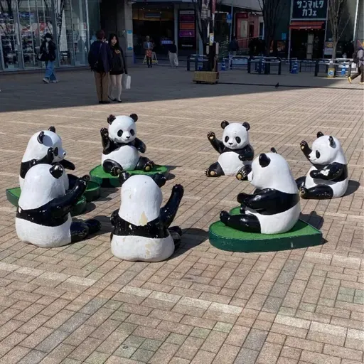 朝ラン-2℃。ソフトバンクの契約と長州の偉人品川弥二郎の銅像と上野御徒町駅前のパンダ広場。#1798 from Radiotalk