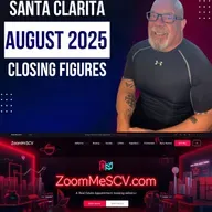 August 2025 closing figures compiled for Santa Clarita real estate by Santa Clarita open houses