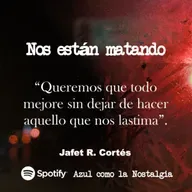 Nos están matando | Columna poética | Jafet R. Cortés