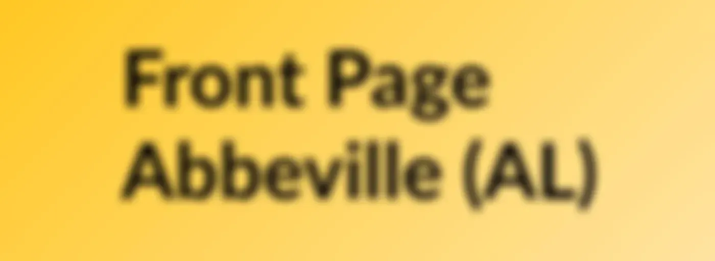 Front Page Abbeville (AL)