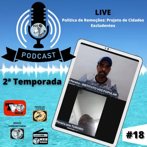 PODCAST VOZ POPULAR #18 - "POLÍTICA DE REMOÇÕES: PROJETO DE CIDADES EXCLUDENTES."