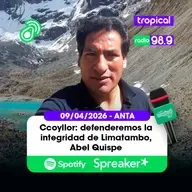 👊🏼📻 Participa don ABel Quispe, representante de la comunidad de Ccoyllor Salkantay, reafirma su integridad territorial por historia y legalidad, frente a pretensiones de autoridades de Mollepata