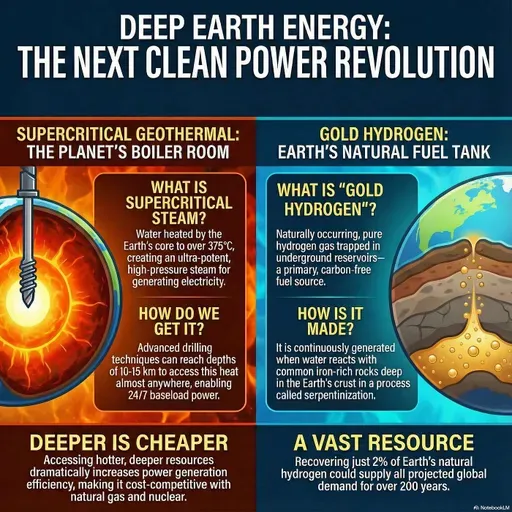 Deep Earth Energy: The Geothermal and Geologic Hydrogen Revolution