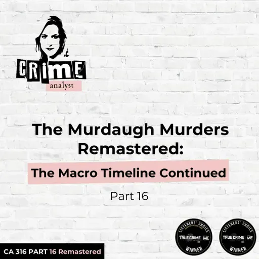 Ep 316: The Murdaugh Murders: The Macro Timeline continued, Part 16