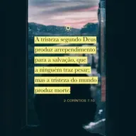 Que a tristeza pelo pecado se transforme em arrependimento, que o leva à salivação. 