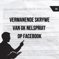 Skrywe aan lidmaat van GK Nelspruit op FB