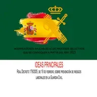 IDEAS PRINCIPALES- Real Decreto 179/2005, de 18 de febrero, sobre prevención de riesgos laborales en la Guardia Civil.