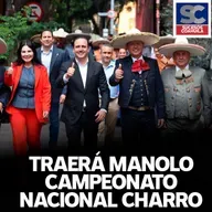  Anuncia Manolo campeonato nacional Charro en Saltillo, y recinto ferial