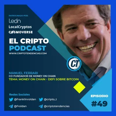 Money on Chain, una puerta a las finanzas descentralizadas sobre Bitcoin, entrevista con Manuel Ferrari co-fundador del protocolo