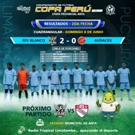 ⚽📻 Participa presidente de Río Blanco FC, señor kayo Adrian Estrada y el volante Marco Caballero... augurando el triunfo este domingo por el partido de la Copa Perú 2025