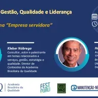 Live “Como ser uma Empresa servidora", com Kleber Nóbrega