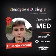 10º Lugar na Medicina UNICAMP 2026 - Eduardo Varoni