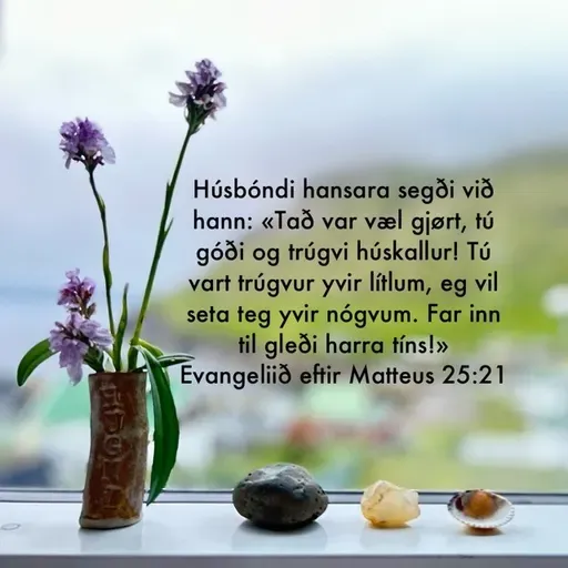 Far inn til gleði harra tíns!