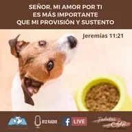 SEÑOR, MI AMOR POR TI ES MÁS IMPORTANTE QUE MI PROVISIÓN Y SUSTENTO. Jeremías 11:21.