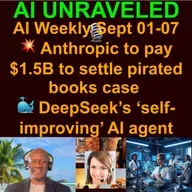 AI Weekly Rundown From September 01 to September 07 2025: 💥 Anthropic to pay $1.5B to settle pirated books case 💰 EU fines Google $3.5 billion for anti-competitive ad practices 🏈 NFL Kicks Off Season with AI-Powered Campaign  & more