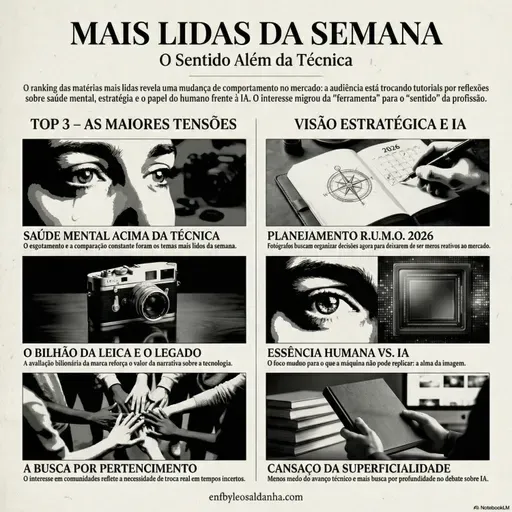 As Mais Lidas da Semana: Leica vale 1 bilhão, saúde mental e a hora da decisão para quem é fotógrafo