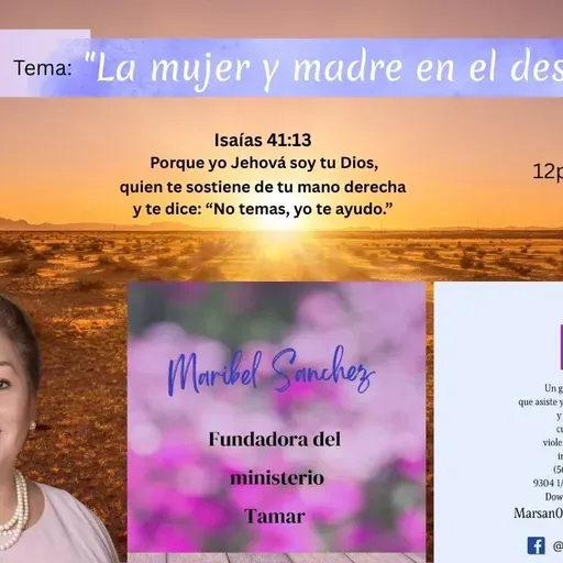 Orando por nuestros hijos Madre y mujer en el desierto