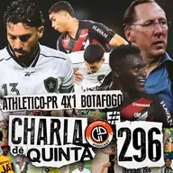 ALERTA LIGADO? BOTAFOGO É GOLEADO PELO CAP E SE AFUNDA NA ZONA DE REBAIXAMENTO! - CHARLA DE QUINTA #296