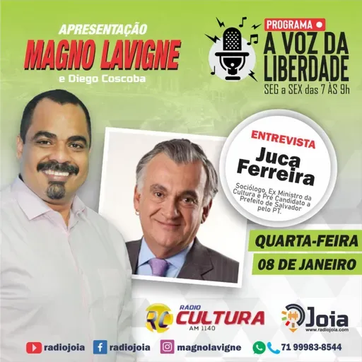  A VOZ DA LIBERDADE COM MAGNO LAVIGNE - ENTREVISTA JUCA FERREIRA