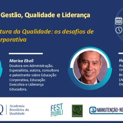 Live “Gestão e cultura da Qualidade: os desafios da educação corporativa", com Marisa Eboli
