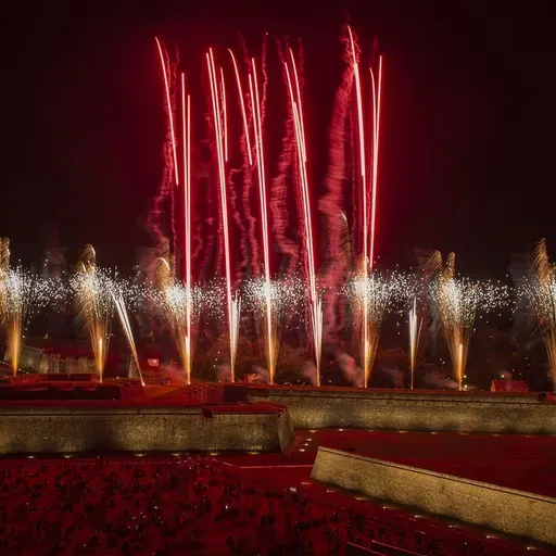 El espectáculo de fuegos artificiales del 7 de julio
