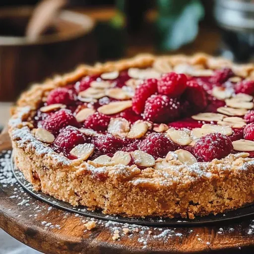 Torta lamponi e mandorle