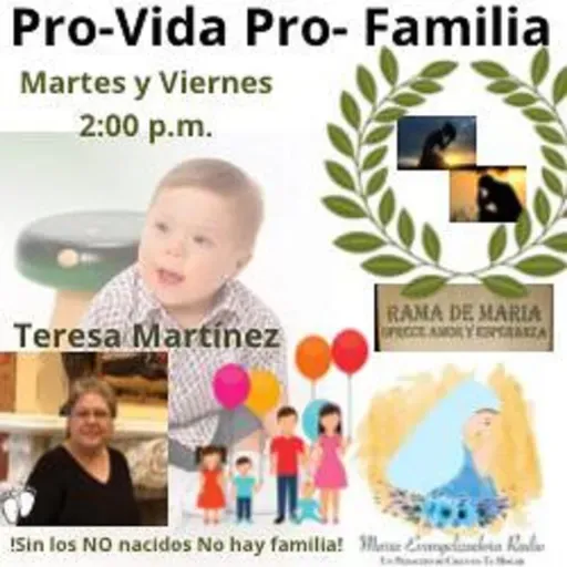 PRO VIDA PRO FAMIIA con Teresa Martinez - 24 de Noviembre 25.