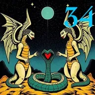 Buenos presagios, 34 (voz humana)