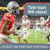 BEST fantasy rookie WRs in NFL DRAFT: Breaking down Carnell Tate, Makai Lemon, Jordyn Tyson & MORE!