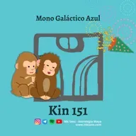 Kin 151 - Mono Galáctico Azul