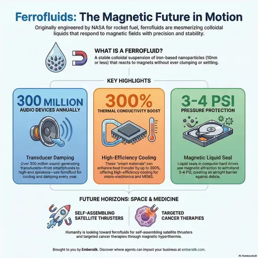 Liquid Magnets: The Science, History, and Future of Ferrofluids