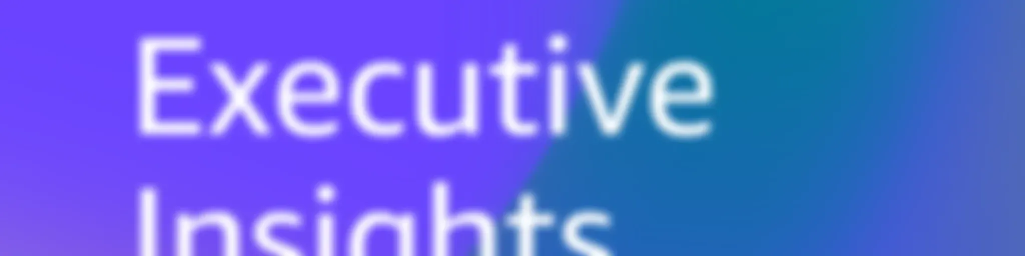 AWS Executive Insights