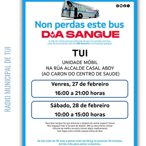 Ent. José María Vázquez. responsable da xestión de colectas de ADOS | Chamamento especial á doazón. Unidade en Tui