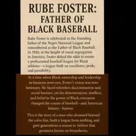 328: Chapter 6 MLB Hypocrisy Negro Leagues History: The Untold Legacy of Rube Foster