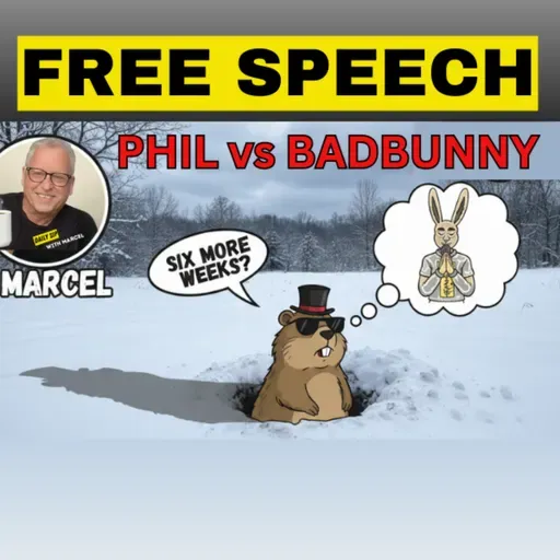 Groundhog Day 2026: Punxsutawney Phil vs. Bad Bunny’s Grammy | Daily Sip with Marcel February 2, 2026