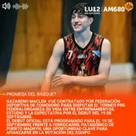 Nazareno Maclen, de 16 años llega al básquet profesional en Comodoro Rivadavia