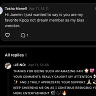 I got all 35 reply back comments from all the Kpop boy bands on Weaverse app