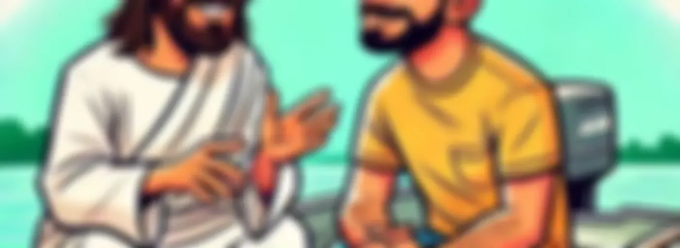 Jesus On A Jon Boat