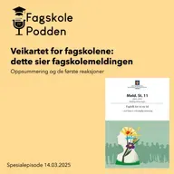 Veikartet for fagskolene – dette sier fagskolemeldingen