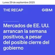 THE RECAP 29-09-25 | Mercados de EE. UU. arrancan la semana positivos , a pesar del posible cierre del gobierno.