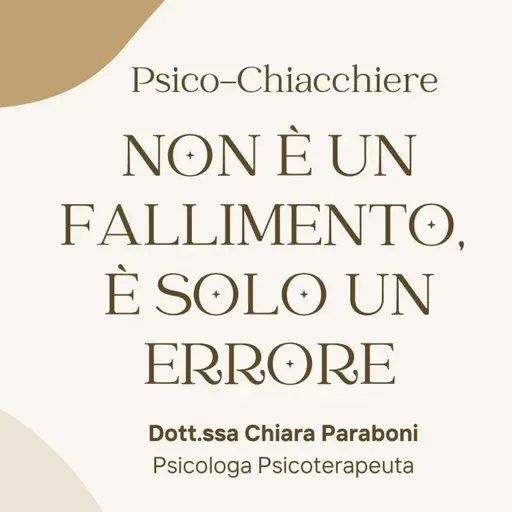 Non è un fallimento, è solo un errore