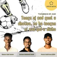 64. Toogo si aad gool u dhaliso, ee ha toogan si aad qof u disho