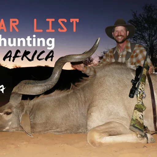 Gear List for Hunting Africa: Crucial items you'll need.
