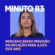 Mercado reduz previsão da inflação para 4,33% este ano | Minuto B3 – 22/12/2025